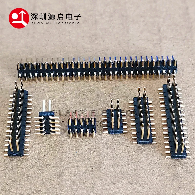 1U 1.27mm Pin Header SMT Connector Male Height 4mm 3mm 2mm 2*2/3/4/5/6/7/8/9/10/12/30/50p For PH 4.3mm/3.4mm/2.0mm Female Socket