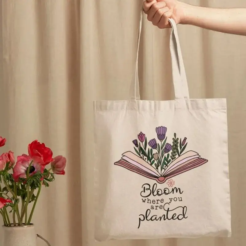 100 قطعة/الوحدة حقيبة قماش قطنية اقتصادية مع شعارك قابلة لإعادة الاستخدام تسوق البقالة لترويج الإعلان وتغليف الهدايا #6