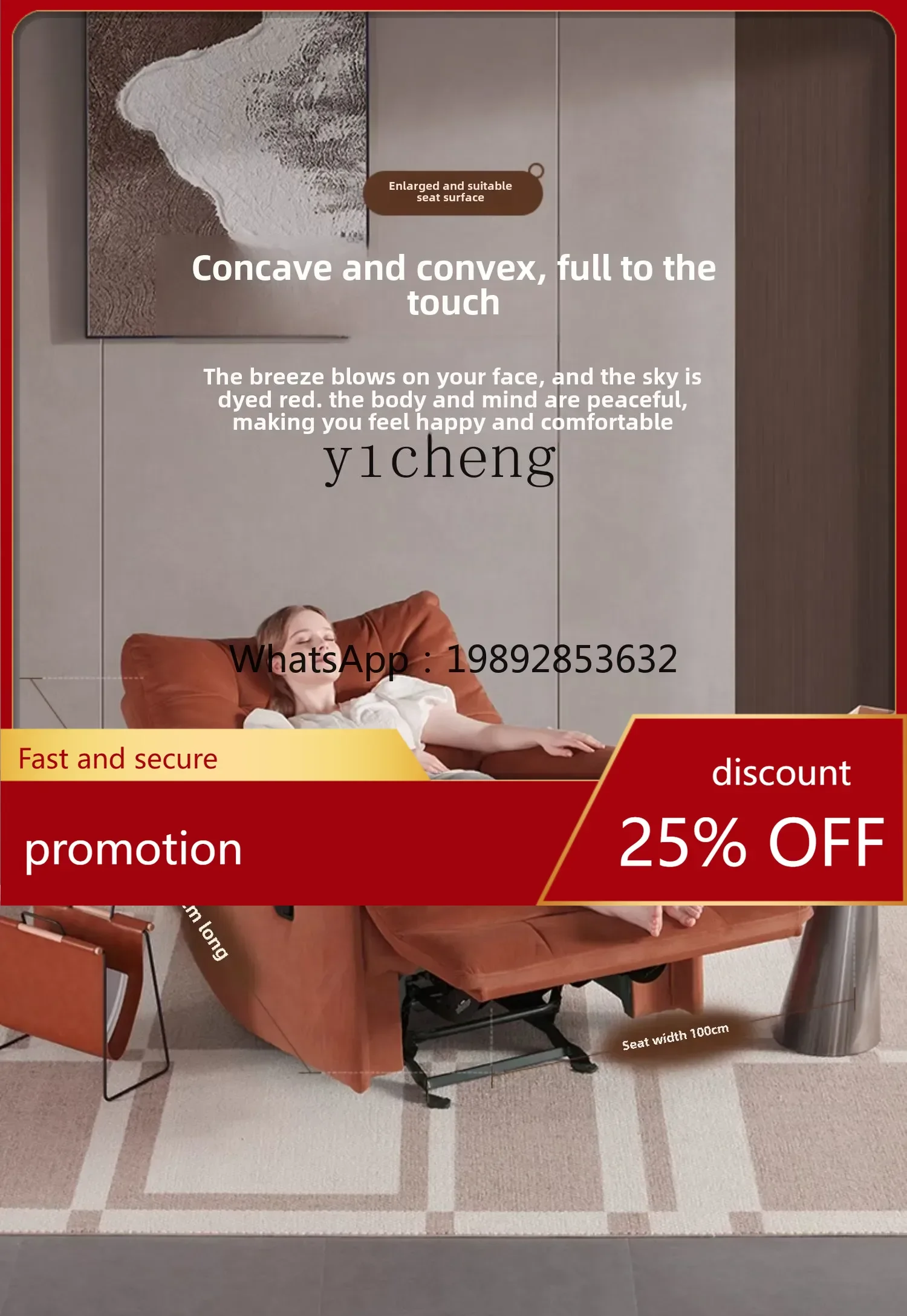 

single fabric function sofa electric recliner comfortable