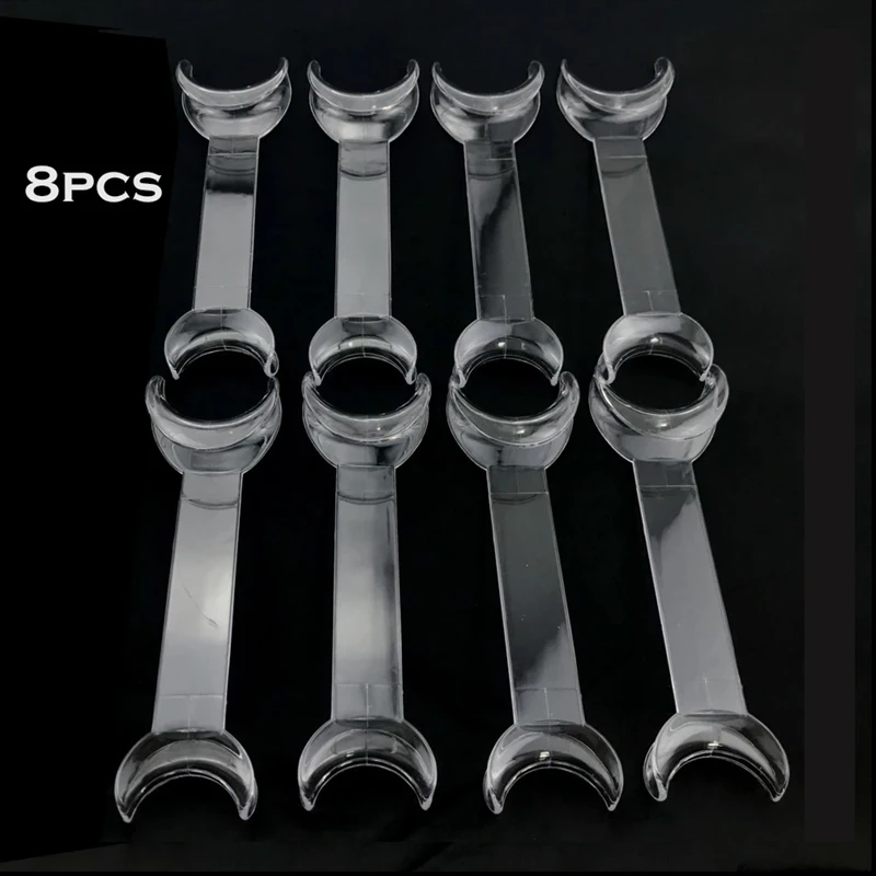 

8PCS Dental T-Shape Cheek Lip Retractor Intraoral Mouth Opener Double Head Orthodontic Tool Small Large Size