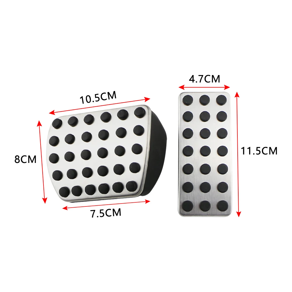 Auto-Pedale für Mercedes Benz A B GLA CLA GLB-Klasse W177 W247 X257 C118 X247 2019 2020 2021 Gas-Kraftstoff-Bremspedal-Pads-Abdeckungsmatten – Detail 4