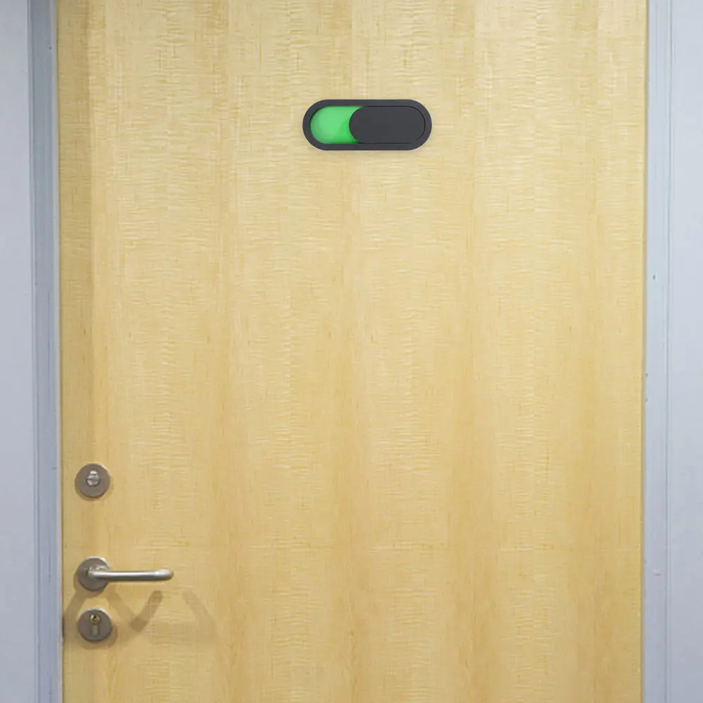 

3pcs Door Sign Office Bathroom Acrylic Sliding Privacy Indicator Vacant Occupied Signboard Meeting Room Decorative Plate