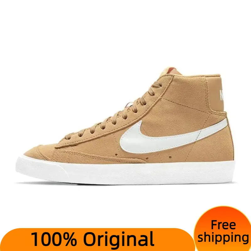 Nike Blazer 77 Mid Wheat Suede Women's Sneakers shoes DB5461-701 With Original Box