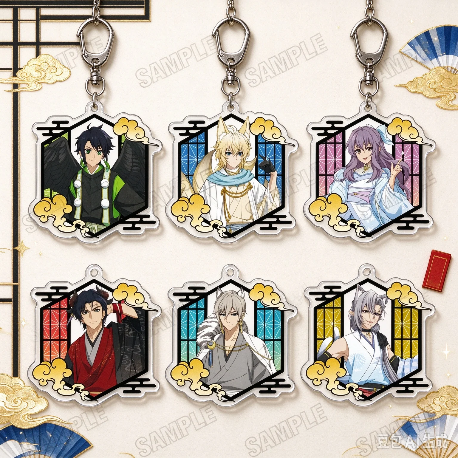 Toys Room Decorat Bag Acrylic Anime Seraph Of The End Bag Pendant Gifts For Girls For Fans Gifts Jewelry KeyRing FUNNY Keychain