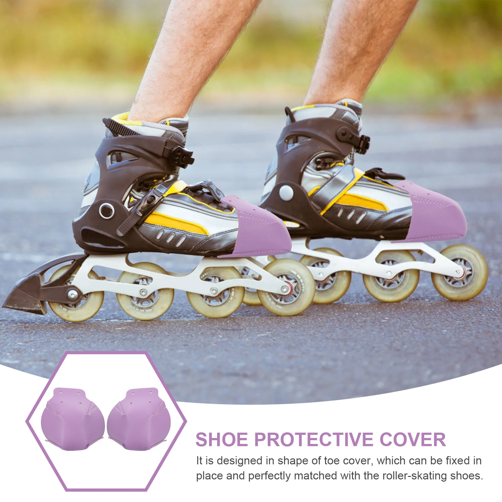 

1Pair Roller Skates Protective Covers Toe Caps Durable Replacement for Skating Shoes Accessory Roller Skates Toe Covers