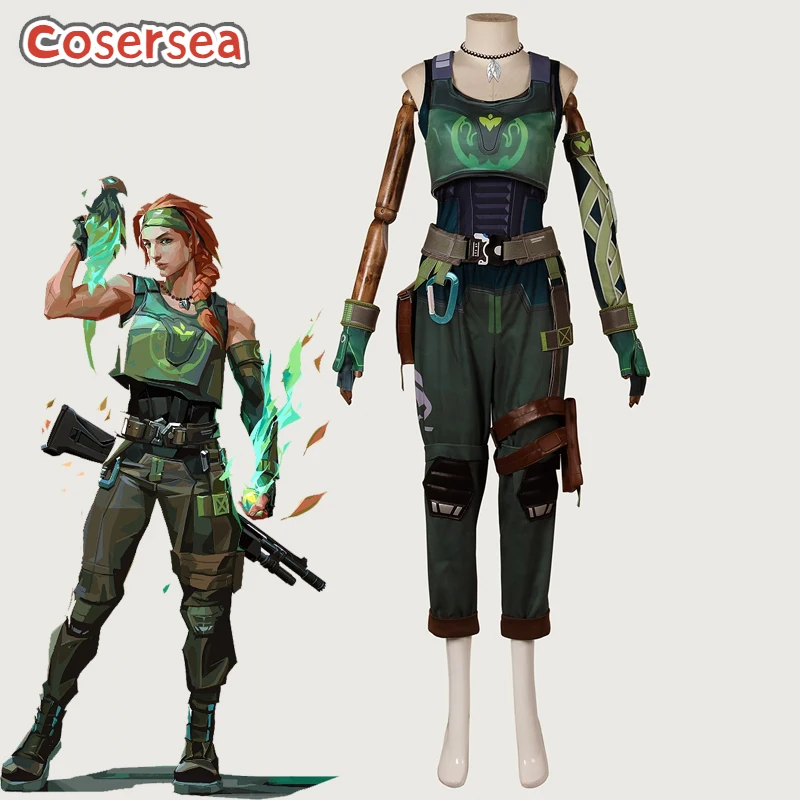 

Cosersea Skye Cosplay Costume Valorant Skye Cosplay Costume Women Party Uniform Christmas Halloween Cos Outfit Fullset