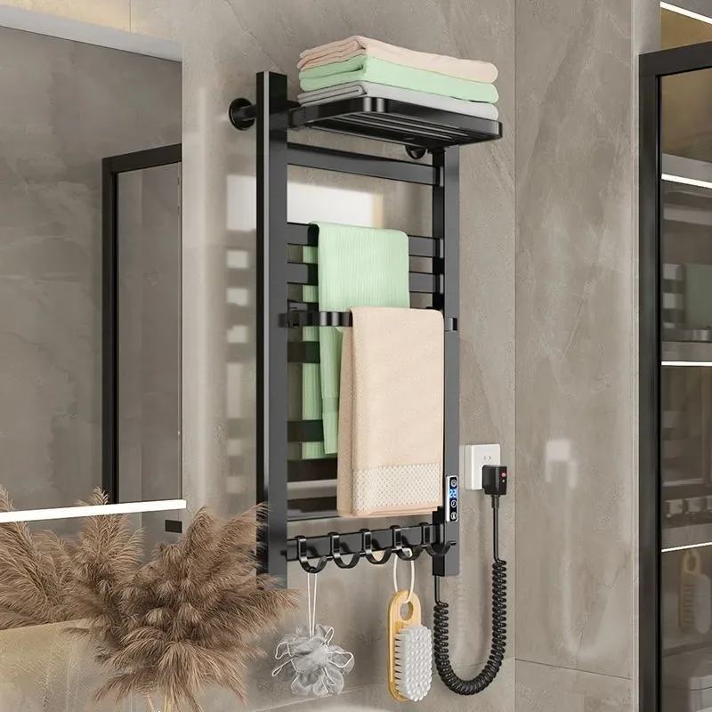 Smart electric towel rack, bathroom toilet, towel rod, electric heating, constant temperature drying, non-perforated towel rack