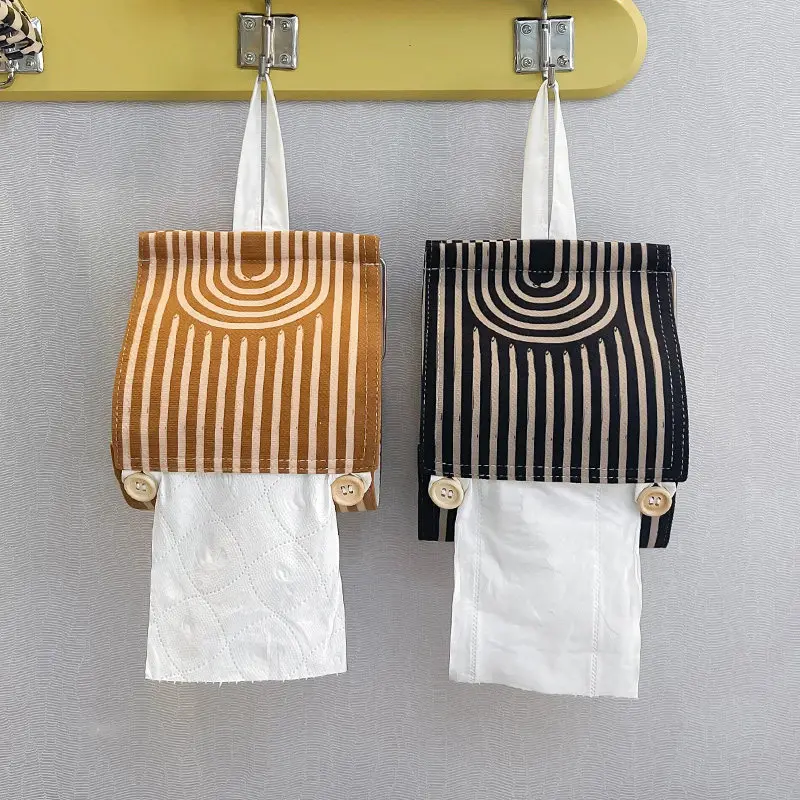 

Round and Line Roll Paper Storage Box Household Accessories Simplicity Wall-mounted Roll Paper Tube Bathroom Toilet Tissue Box