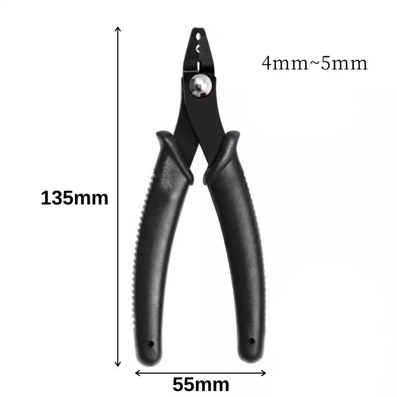 4/5 mm Perlen-Crimpzange, Crimp-Werkzeug, professionelle Perlenschmuckzange, Crimp-Perlen aus Kohlenstoffstahl, Handwerkzeug – Detail 4