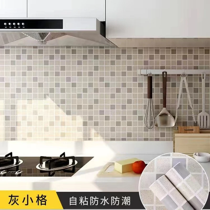 

Plaid Self-adhesive Wallpaper Bedroom Kitchen Drawer Liner Cabinet Sticker PVC Waterproof Contact Paper Wall Decoration Mural