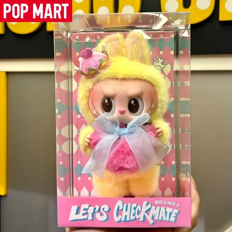 حقيقية البوب مارت Crybaby البكاء للحب سلسلة الفينيل الوجه دمية بطاقة معلقة أحبك الكرز الكثير أرقام المفاتيح قلادة الهدايا