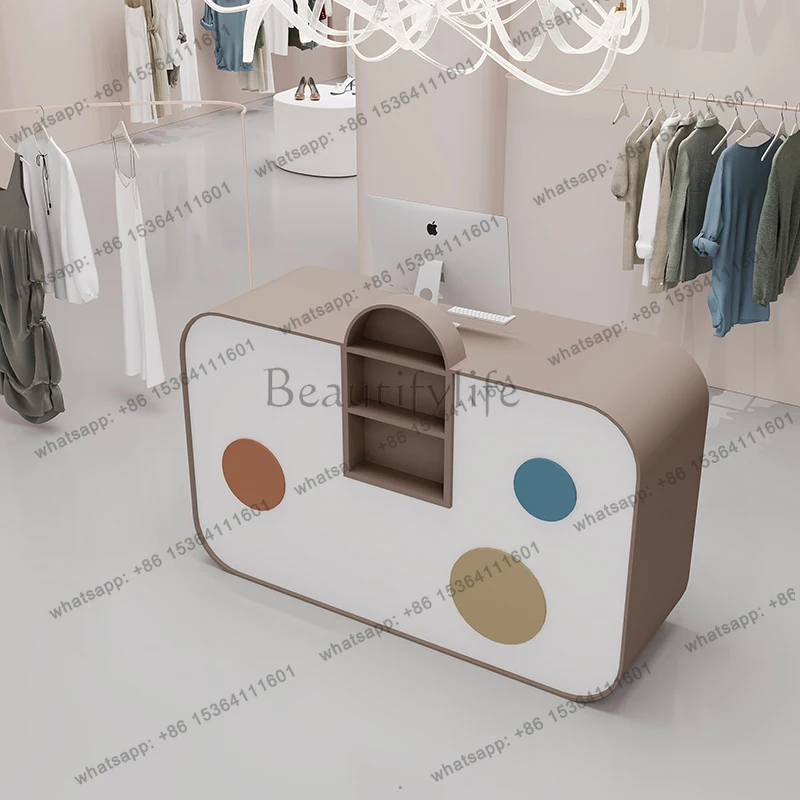 

customized Glamour Bar Counter Beauty Salon Cashier Counter Bar Counter Modern Office Escritorio De Recepcion Office Furniture
