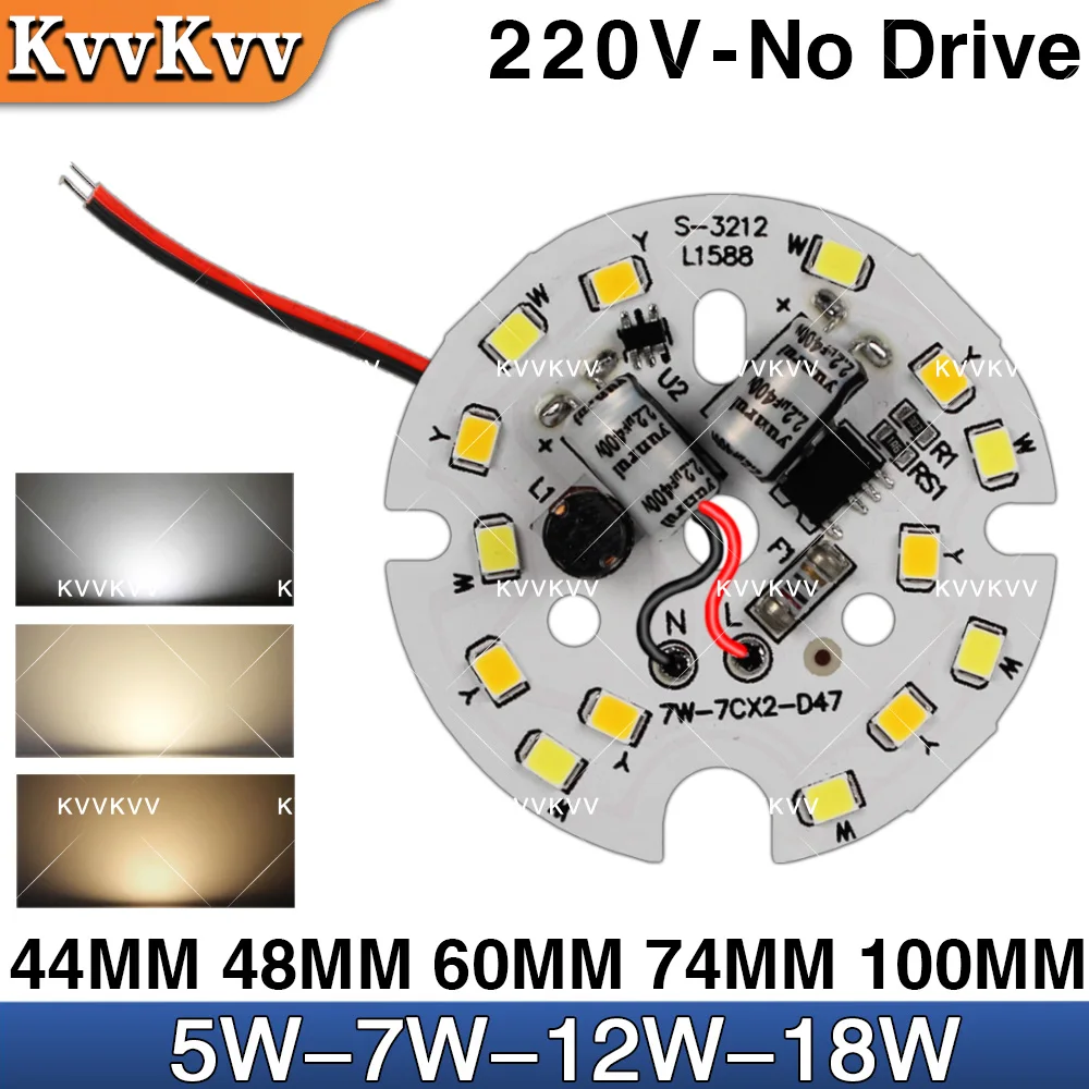 

10Pcs LED Bulb Lamp 5W 7W 12W 18W Chip AC240V Smart IC No Need Driver Natural White For Led DIY Downlight Ceiling Home Light