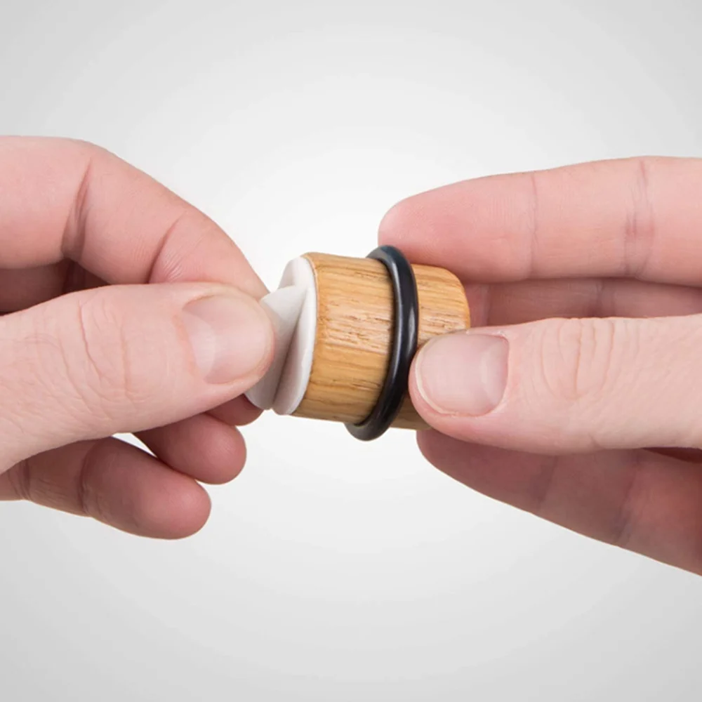 Door Stopper Wood Cylindrical Floor Mount Door Stop Bumper Non-magnetic Holder Catch Double-Sided Adhesive Sheets Punch Free