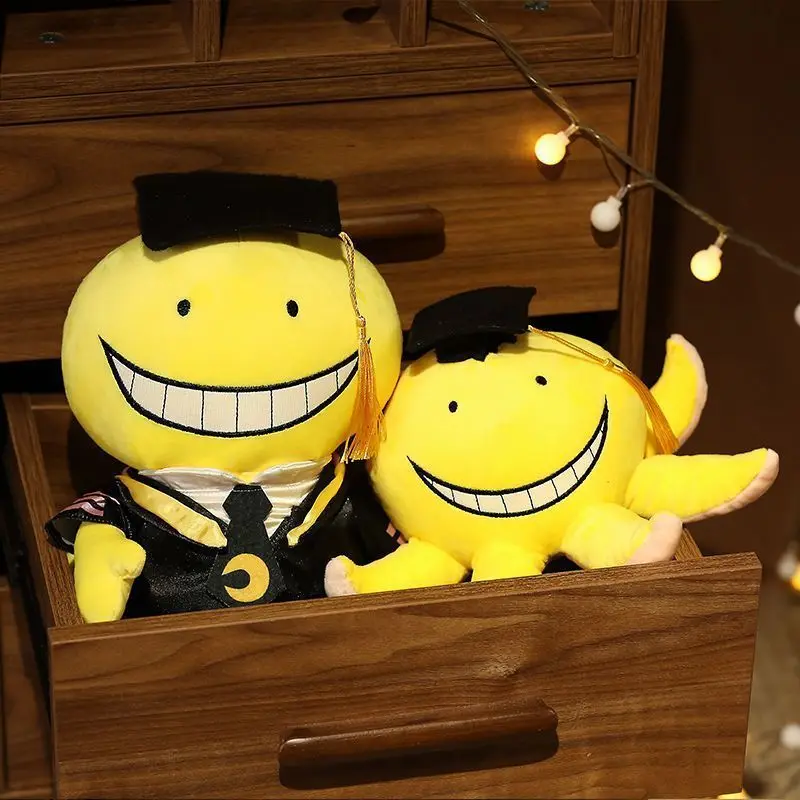 Peluche de Korosensei de Assassination Classroom, 45 cm, para Niños y Fans, Regalo de Cumpleaños, Navidad, Decoración de Habitación