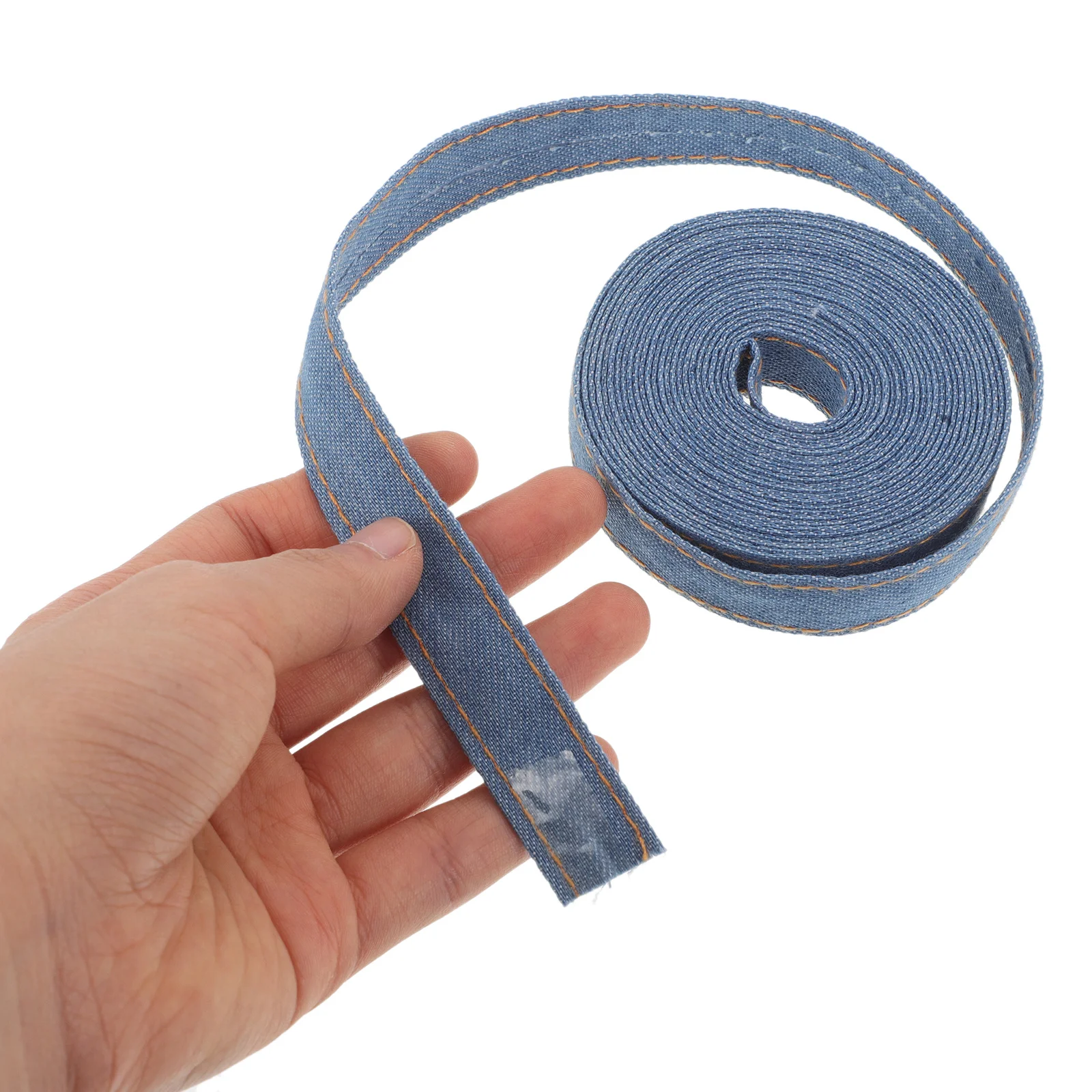 

4 Rolls Denim Ribbon Set Jean Fabric Trim DIY Craft Material Hair Accessories Wedding Wrapping Ribbon