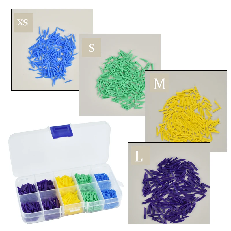800Pcs Disposable Plastic Dental Interdental Wedges Adaptive Matrix Dentistry Accessories for Teeth Gap Isolation