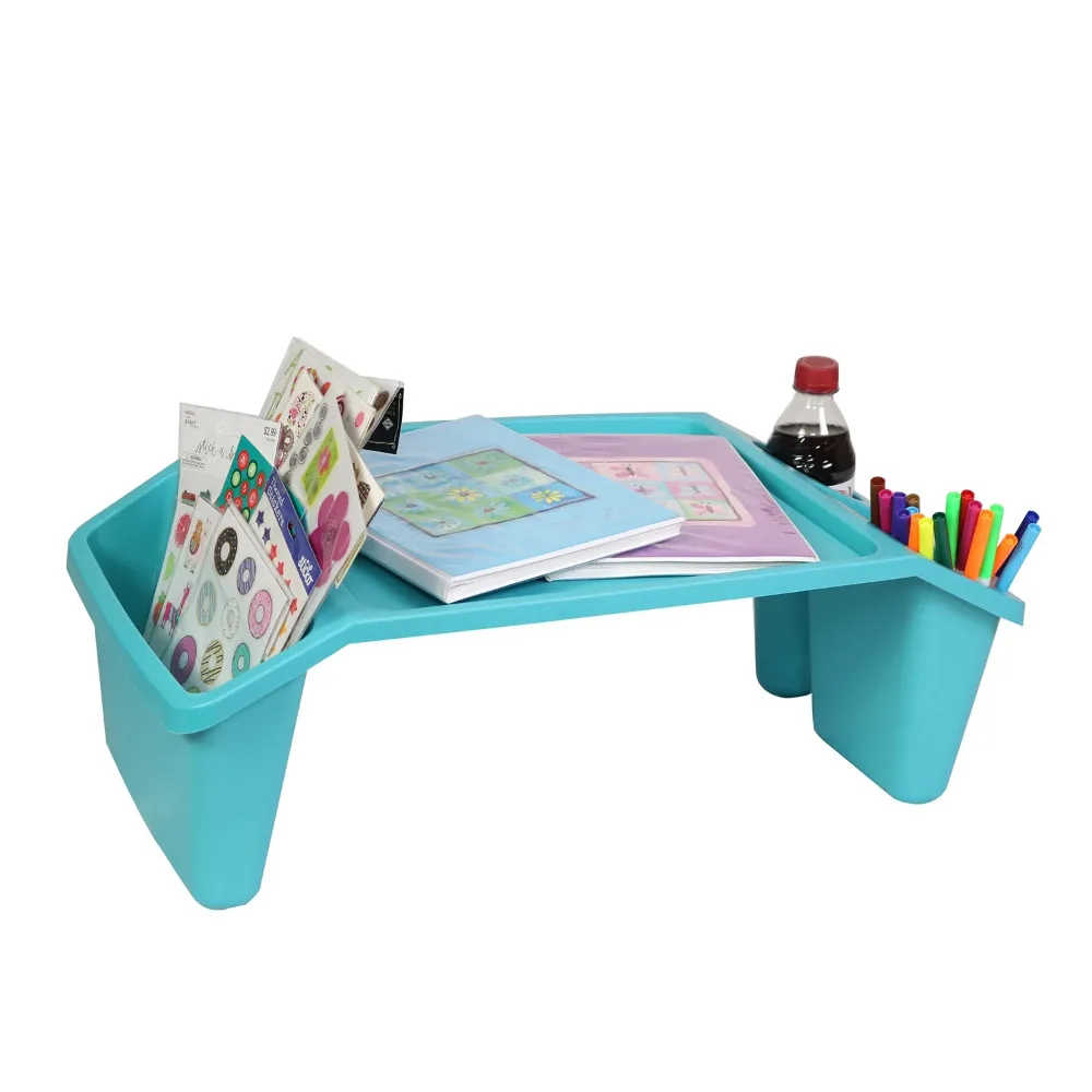 (2 pack) Everything Mary Lap Desk, Teal 17.9