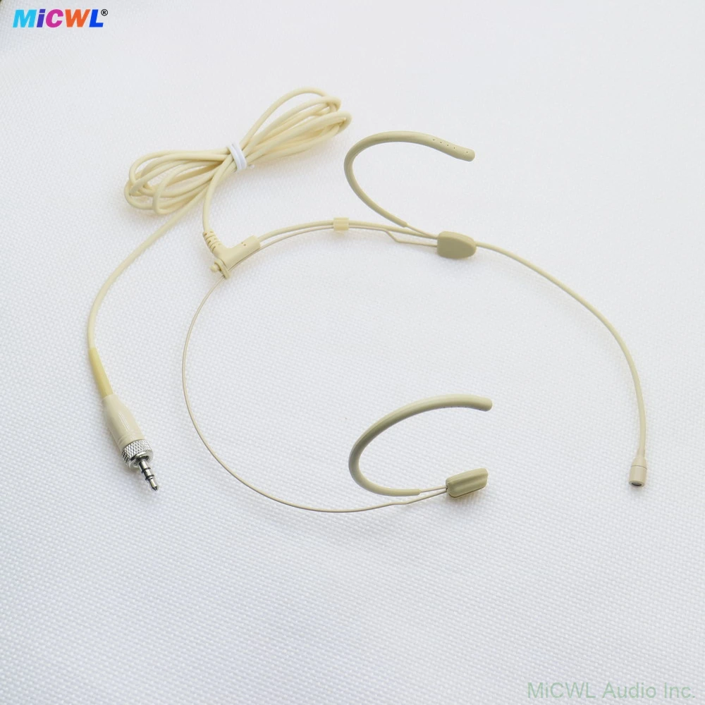 

AI Strong Cable Ear Hanging Headset Microphone for Sennheiser EW G3 G4 G5 BodyPack Wireless System Omnidirectional Head Mic