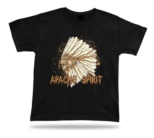 Apache spirit skull monsters funny charm unisex Tshirt Tee special gift textile