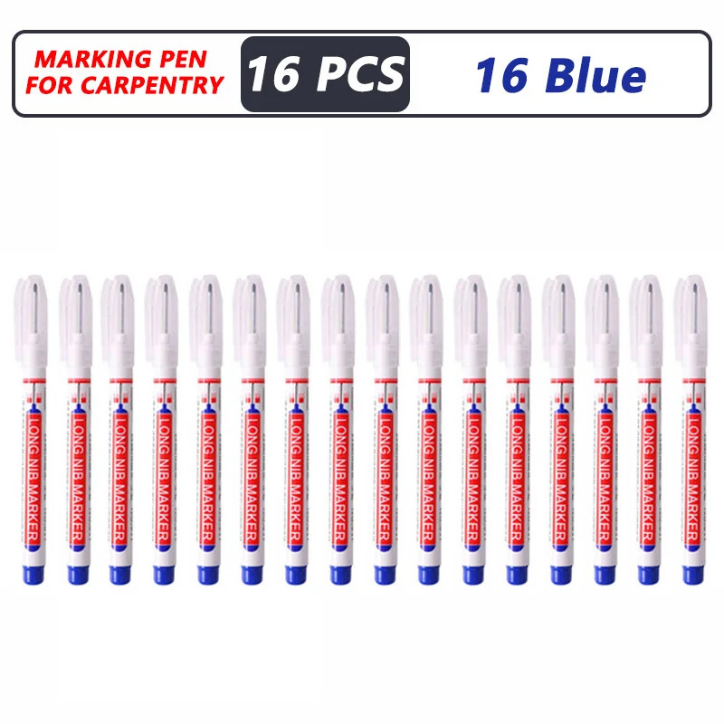 4-40 Stuks 20 Mm Diep Gat Lange Nib Hoofd Marker Voor Metalen Perforeren Pen Waterdichte Badkamer Houtbewerking decor Multifunctionele Tool