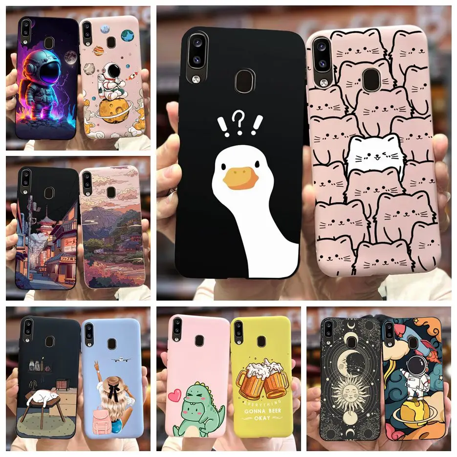 サムスンギャラクシー用ソフトシリコンケース,ユニークな漫画プロテクター,ギャラクシーA20, A30,a20s,a30,a20s用バンパー