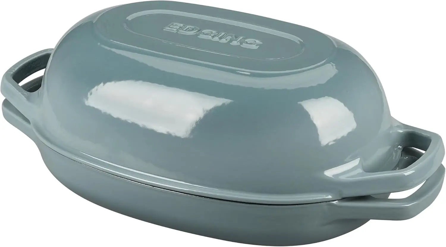 

5qt Oval Enameled Cast Iron Dutch Oven for Sourdough Bread Baking, Heat Retention, Easy Clean