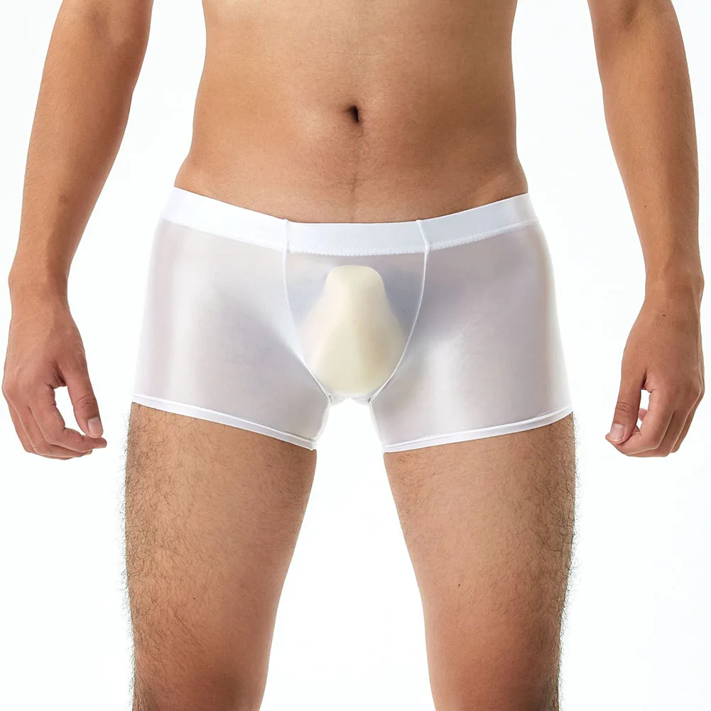 Comfortable Comfy Fashion Mens Underwears Mens Underpants Bottoms Daily Glossy Leggings Panties Regular Shiny Yoga