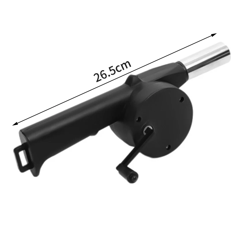 Barbecue Blower Small Manual Blower Combustion Aid Hand Cranked Hair Dryer Outdoor Barbecue Hair Dryer Barbecue Utensils