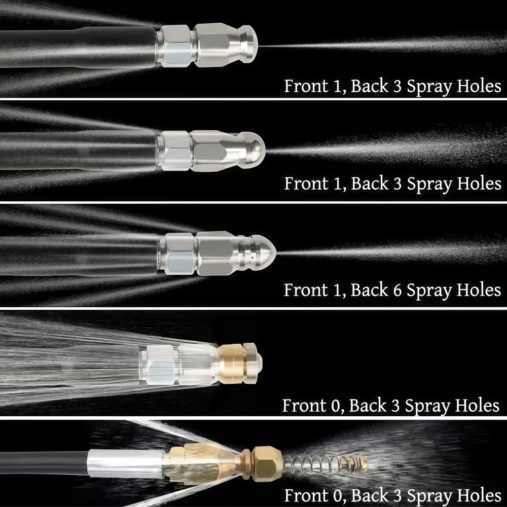 5 ~ 50m 5800PSI الصرف الصحي تصريف المياه تنظيف خرطوم أنابيب تنظيف فوهة ل Karcher K2K3K4K5K6K7 #5