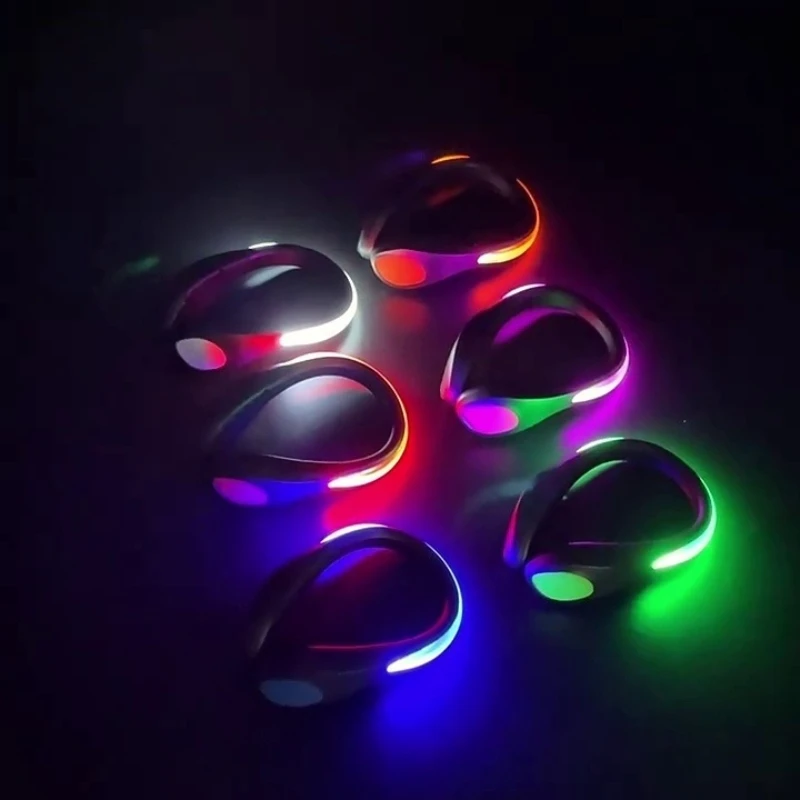 Outdoor Running Light LED Luminous Shoe Clip Light Night Safety Warning Bright Flash Light Sport Bicycle Bike Shoe ClipLight