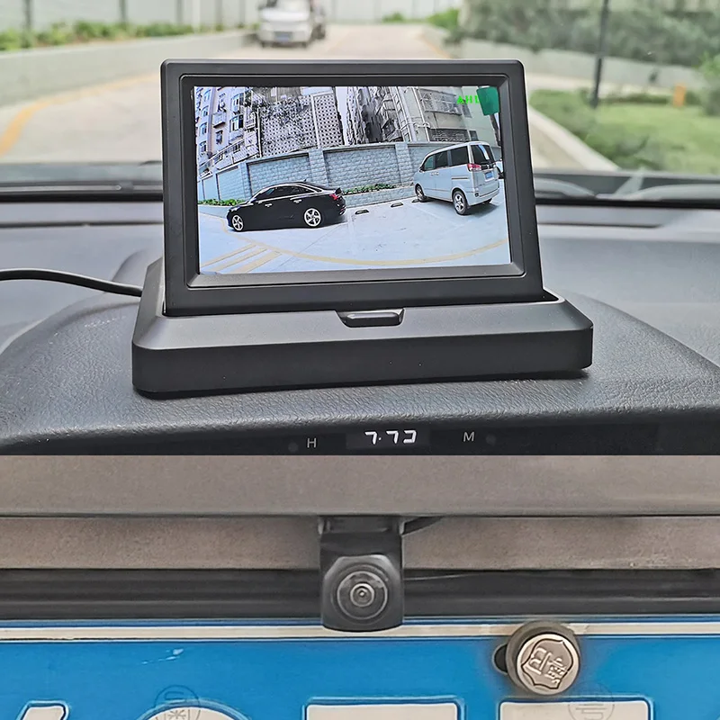 5" AHD IPS Foldabel Car Monitor 720P HD 170 Degree Starlight Night Vision Backup Camera Vehicle Reverse - Image 5