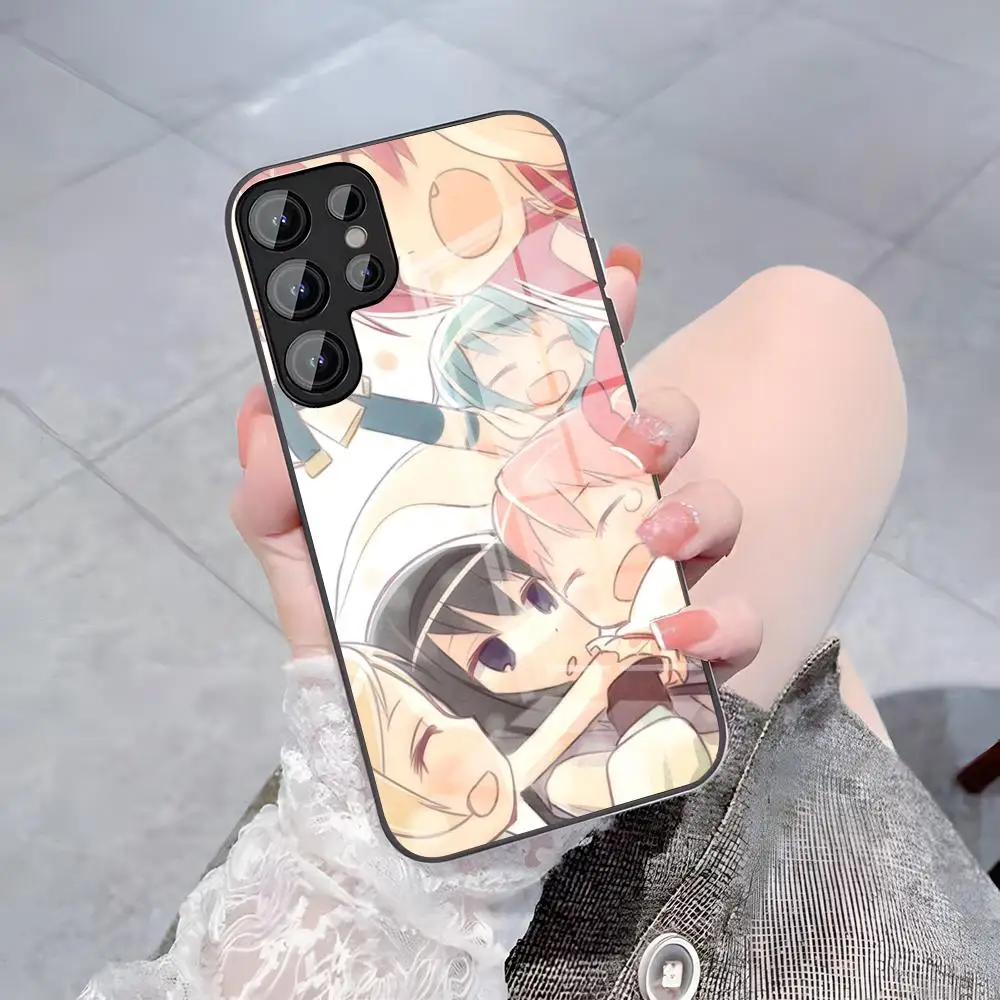 Madoka Magica Phone Case For Samsung A27 A37 A33 5G A54 A36 A35 A56 A52 A17 Shockproof Glass Cover