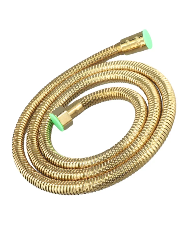 1.5m Gold Flexible Anti Winding Handheld Shower Hose GI/2 High Pressure Bath Home Bathroom Accessories Household For Shower