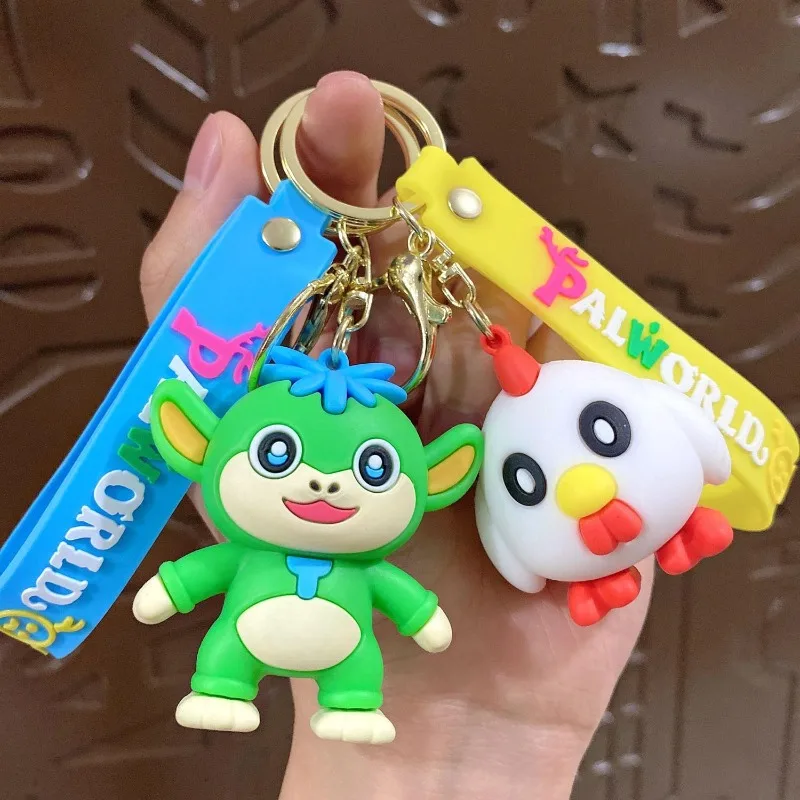 Neuer Palworld Chillet Cryolinx Chikipi Plüsch-Schlüsselanhänger, hochwertiges, niedliches Puppendesign, perfekt für Paare, Taschen oder Auto-Accessoires. – Detail 3