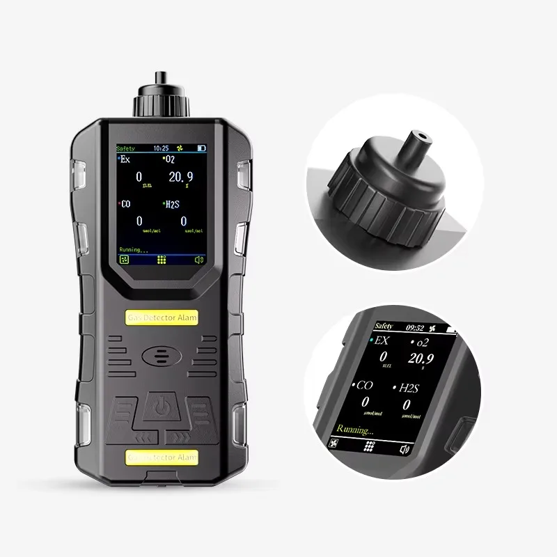 Multigas Detector LEL, O2, CO, H2S 4-Gas Portable Analyzer IN STOCK