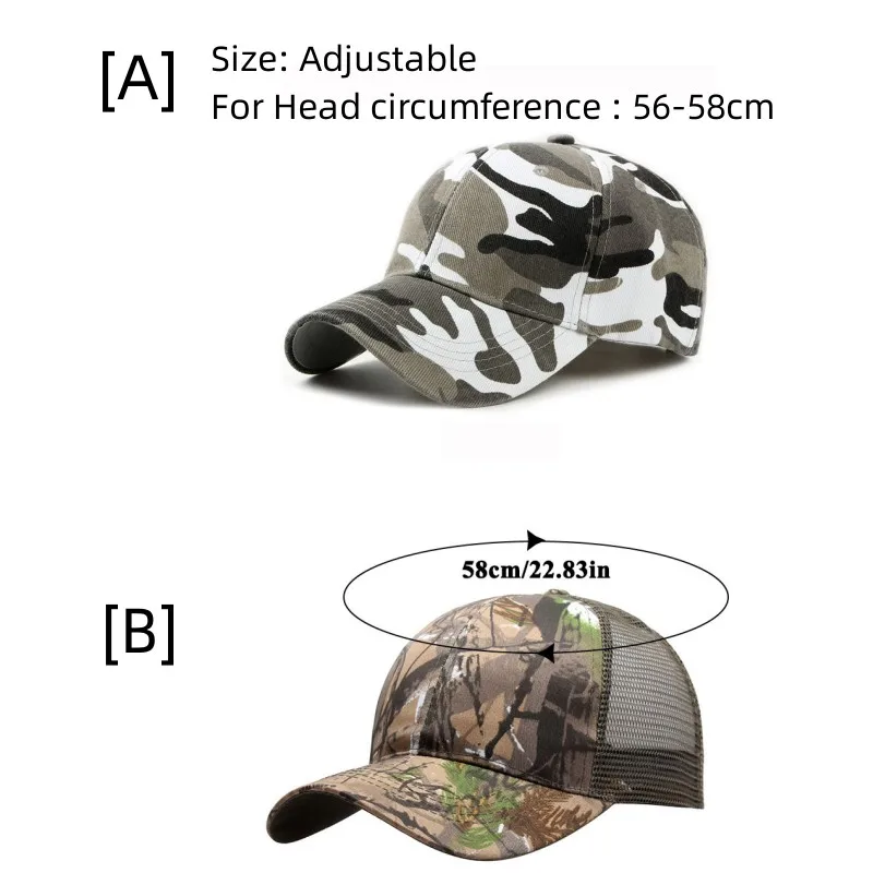 Outdoor Sunscreen Camouflage Cap Jungle Leaves Cap Unisex Men And Women Camo Baseball Cap Quick-Drying Outdoor Hat Casquette