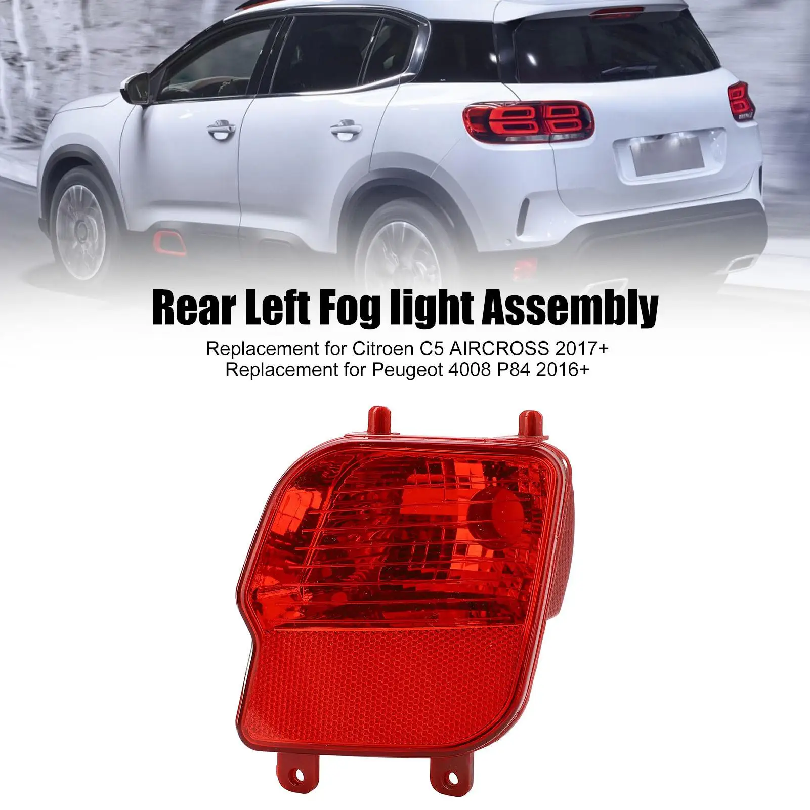 Rear Fog Lamp Assembly Direct Replacement Bright 9811718480 Lasting Performance Improvement Rear Left Fog Light for car