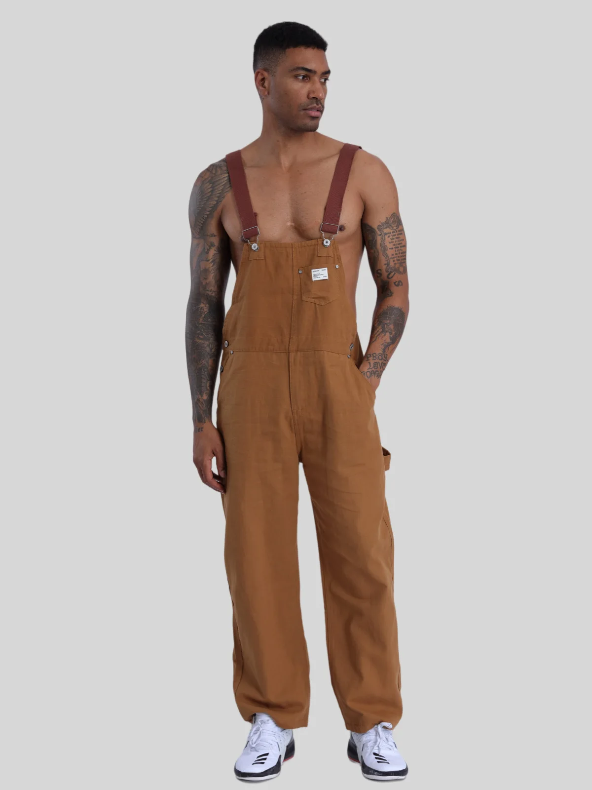 リバースクラフトマン レトロ マルチポケット 純綿キャンバス ストレートレッグ カーゴパンツ オーバーオール ルーズ カップル カジュアルパンツ