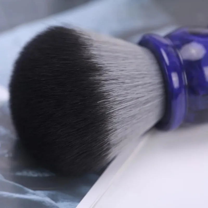 YAQI الأخشاب الذئب اللون 26 مللي متر الاصطناعية فرشاة حلاقة الشعر رجالي السفر المحمولة تنظيف الوجه فرشاة الحلاقة أداة