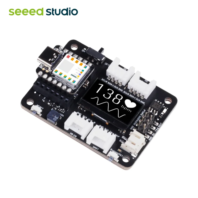 Base de placa de expansión de estudio Seeed para XIAO con Grove OLED - IIC, Uart, analógico/Digital