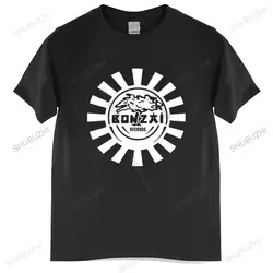 T-shirt men O-neck Bonzai Records Belgium Techno Trance, Hard Trance, Rave Music Hardcore Oldschool male cotton tee-shirt