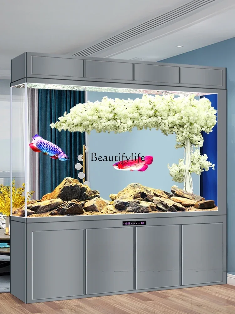 

FG26Subareas Screens Living Room Wall Medium Large Change Water Ecological Bottom Filter Glass Aquarium