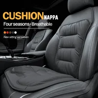 Funda Universal para asiento de coche de cuatro estaciones, fundas de cojín de cintura para asiento de coche de cuero transpirable, accesorios interiores para asientos interiores de coche