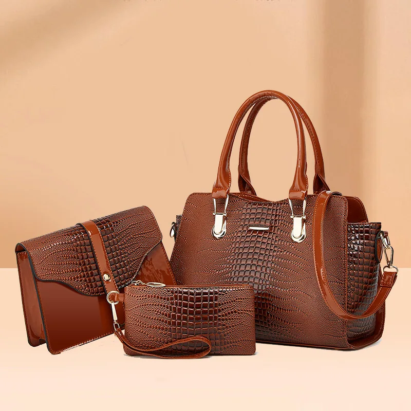 New Fashionable Three-Piece Mother-Daughter Handbag Set for Ladies