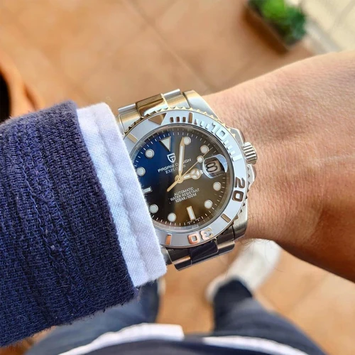 Imagen 2 del producto PAGANI DESIGN, nuevo reloj mecánico de lujo para hombre, reloj automático de zafiro de acero inoxidable, reloj mecánico resistente al agua de 100M para hombre