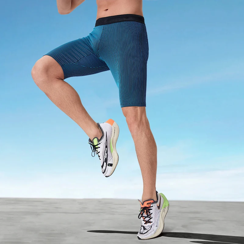 New Summer Breathable Casual Fitness Training 5-Point Pants Men'S Versatile Running Sports Quick Drying Tight Compression Shorts