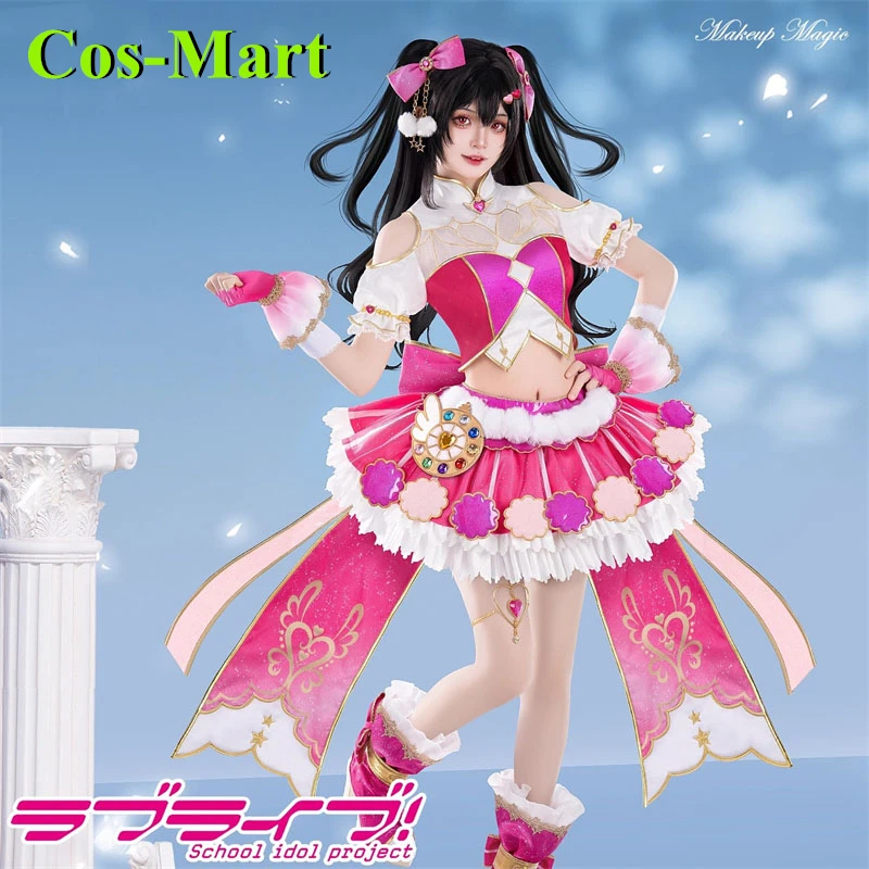 

Cos-Mart аниме LoveLive Nico Yazawa косплей костюм Нико платье ангел идол вечерние ролевые игры одежда Hallowmas