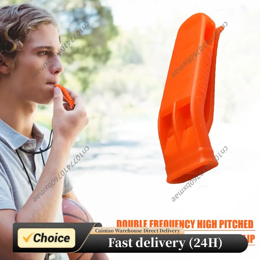 

1/5/10 шт. многофункциональные сигнальные свистки для экстренных ситуаций на открытом воздухе, двухтрубные спасательные свистки из пластика для активного отдыха и спорта