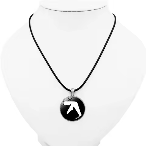 Aphex twin logo Funny Meme Necklace Handmade Jewelry Pendant Necklace Accessories Fans Gifts Necklace Handmade